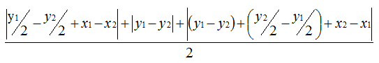 蜂窝网格二维坐标最短距离公式