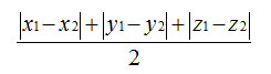 蜂窝网格三维坐标最短距离公式